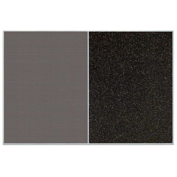Sliding Door Indoor Enclosed Corkboard, 9